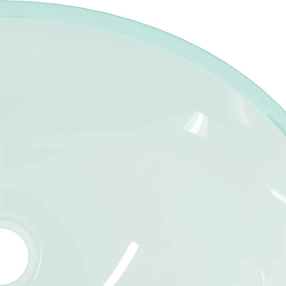 Tacoma Oval Countertop Basin Without Waste 500mm Wide 0TH - Frosted Glass