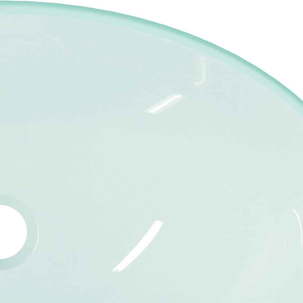 Tacoma Oval Countertop Basin Without Waste 545mm Wide 0TH - Frosted Glass