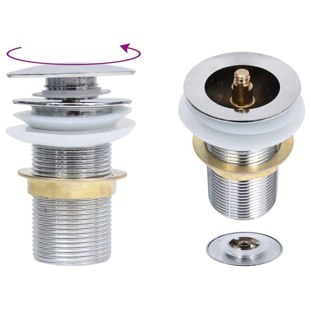 Tacoma Round Countertop Basin 420mm Wide With Chrome Tap And Waste - Gold Glass