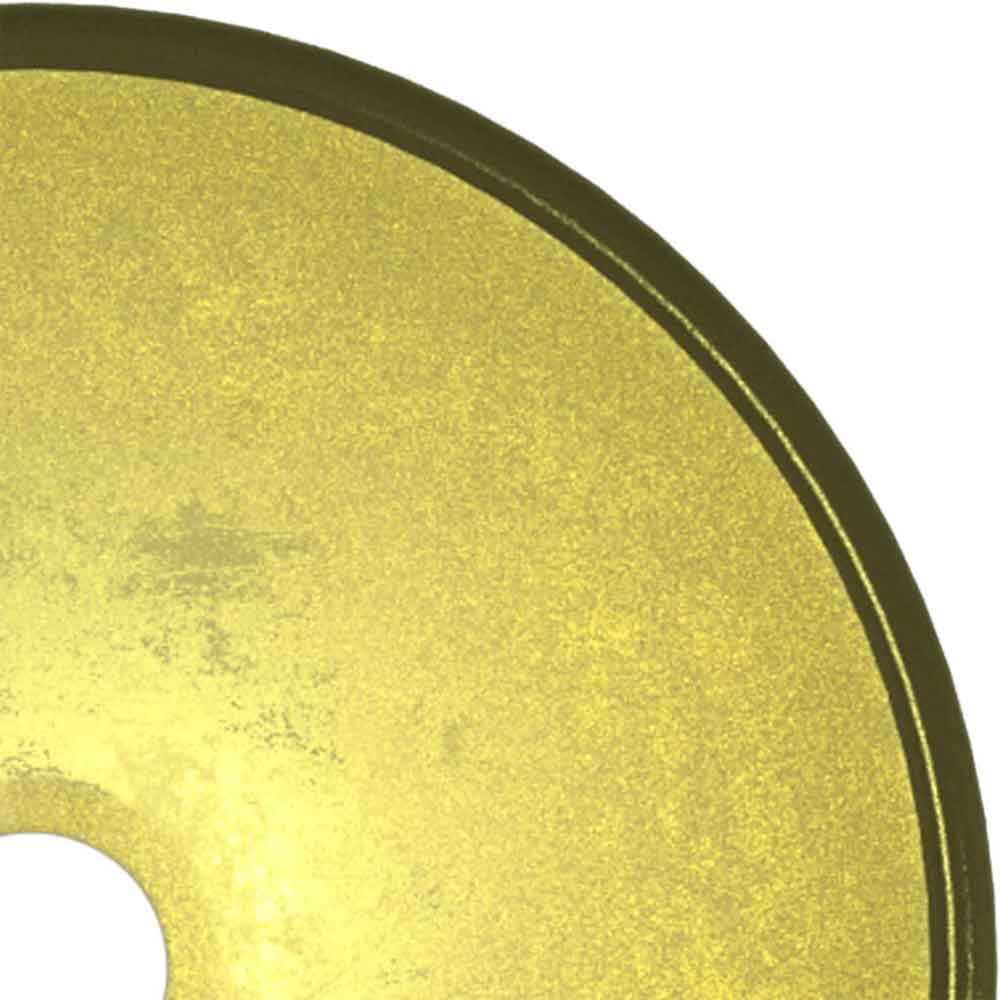Tacoma Round Countertop Basin Without Waste 300mm Wide 0TH - Gold Glass