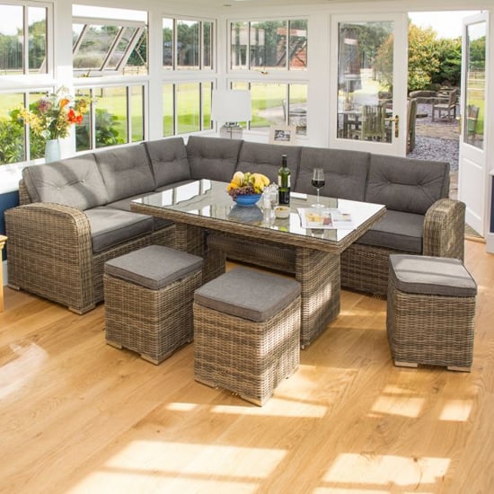 Tadcaster Corner Lounger With Dining Set In Natural Rattan Effect_2