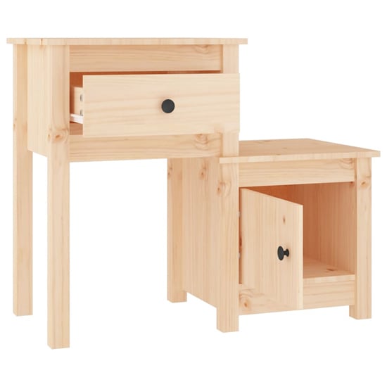 Tadria Pinewood Bedside Cabinet With 1 Door 1 Drawer In Natural_3