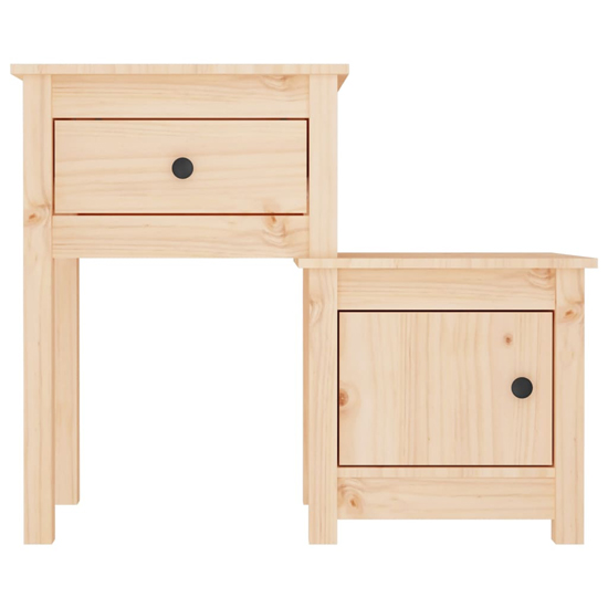 Tadria Pinewood Bedside Cabinet With 1 Door 1 Drawer In Natural_4