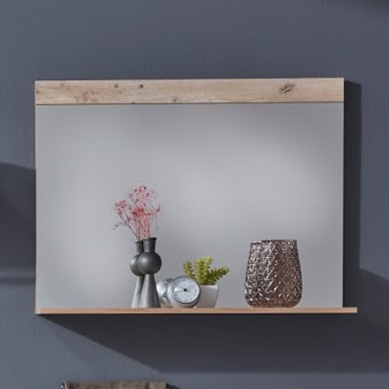 Product photograph of Tailor Wall Mirror With Pale Wood And Matera Frame from Furniture in Fashion