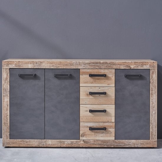 Tailor Wooden Large Sideboard In Pale Wood And Matera_2