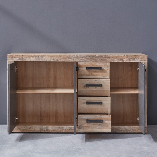 Tailor Wooden Large Sideboard In Pale Wood And Matera_3