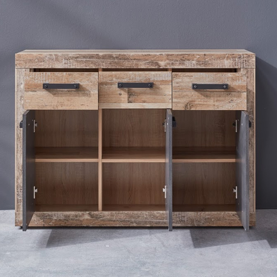 Tailor Wooden Medium Sideboard In Pale Wood And Matera_3