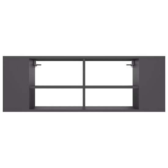 Taisa Wooden Wall Hung TV Stand With Shelves In Grey_3