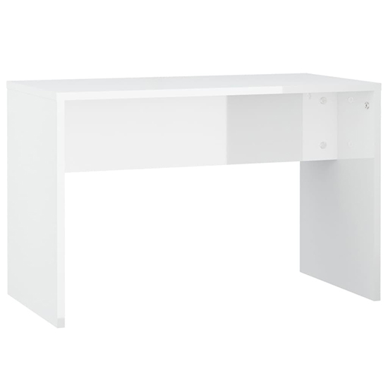 Taite High Gloss Dressing Table Set In White With LED Lights_6