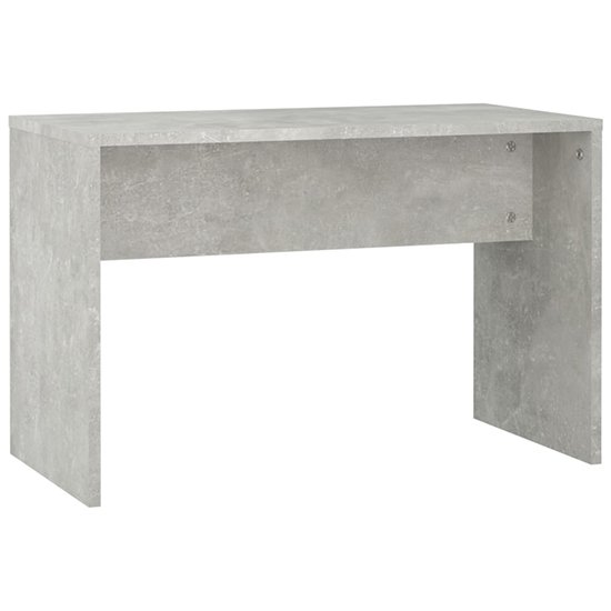Taite Wooden Dressing Table Set In Concrete Effect With LED
