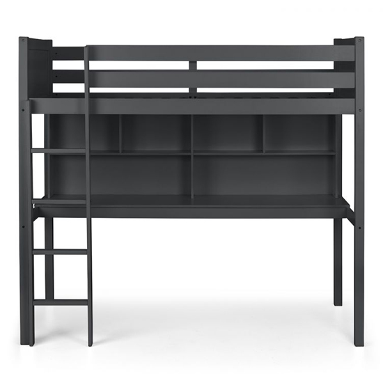 Takako Wooden Highsleeper Bunk Bed With Desk In Anthracite Furniture