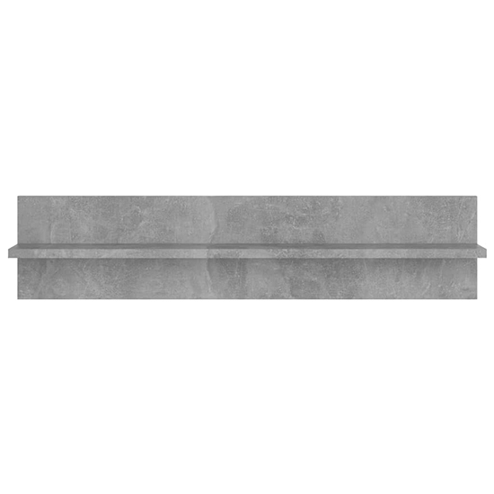 Takashi Set Of 2 Wooden Wall Shelf In Concrete Effect