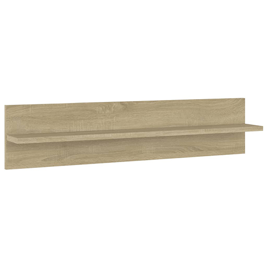 Takashi Set Of 2 Wooden Wall Shelf In Sonoma Oak