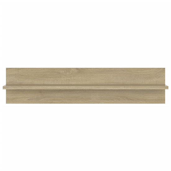 Takashi Set Of 2 Wooden Wall Shelf In Sonoma Oak