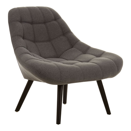 Talin Faux Linen Upholstered Bedroom Chair In Grey Furniture in Fashion