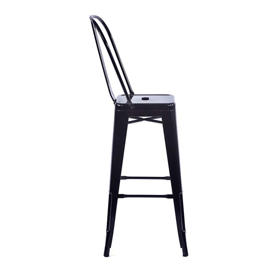 Talli Metal High Bar Chair In Black