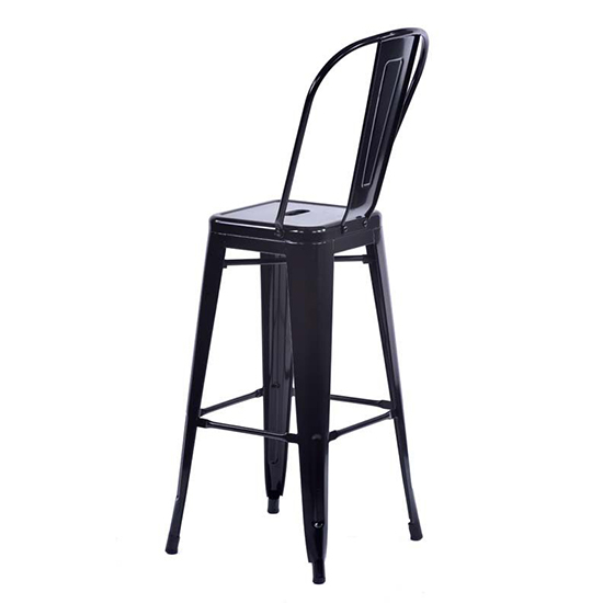 Talli Metal High Bar Chair In Black