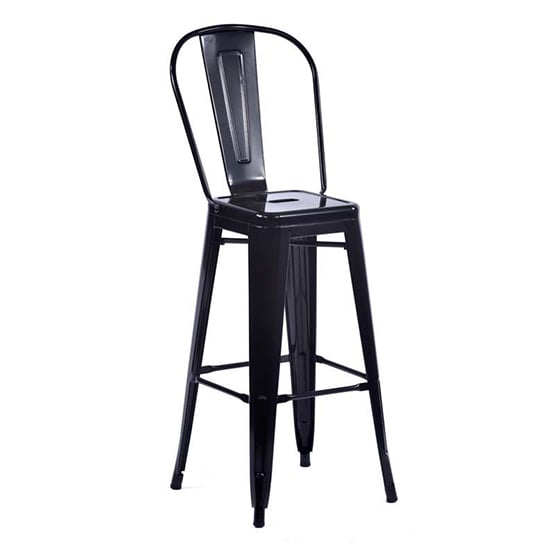 Read more about Talli metal high bar chair in black