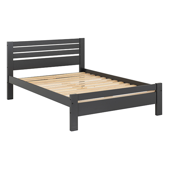 Talox Wooden Double Bed In Grey_3