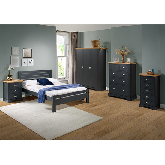 Talox Wooden Double Bed In Grey_6