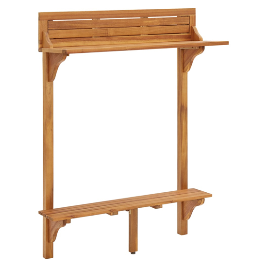 Tamia Wooden Balcony Bar Table In Natural