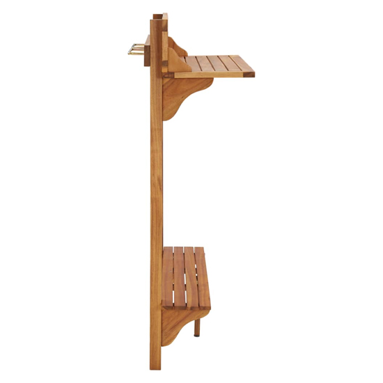 Tamia Wooden Balcony Bar Table In Natural