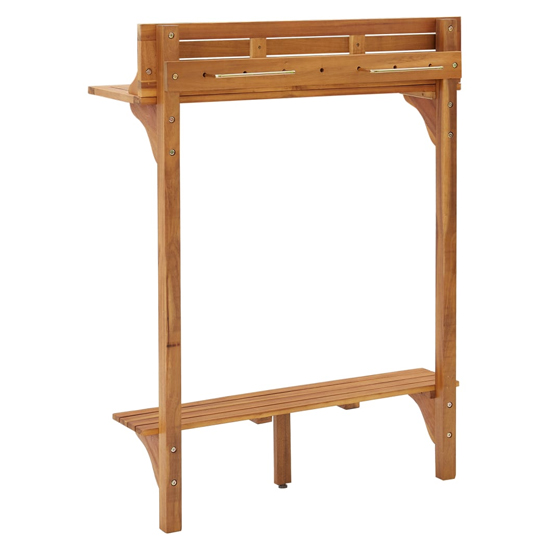 Tamia Wooden Balcony Bar Table In Natural