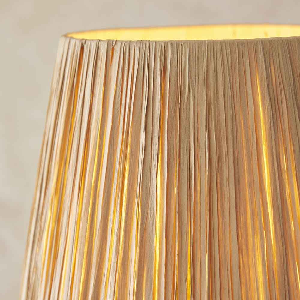 Tampa Fabric Floor Lamp In Matt Black