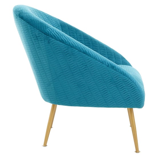 Tanya Velvet Occasional Chair With Gold Metal Legs In Blue_3