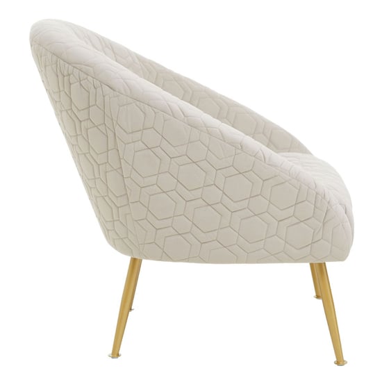 Tanya Velvet Occasional Chair With Gold Metal Legs In Natural_3