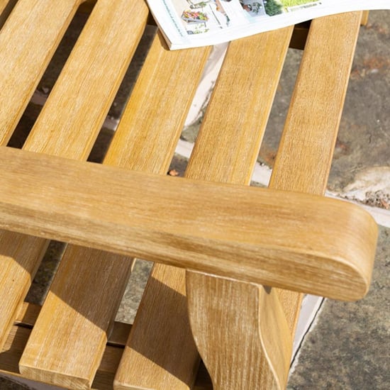 Taplow Outdoor 1.2m Wooden Seating Bench In Natural Timber_4
