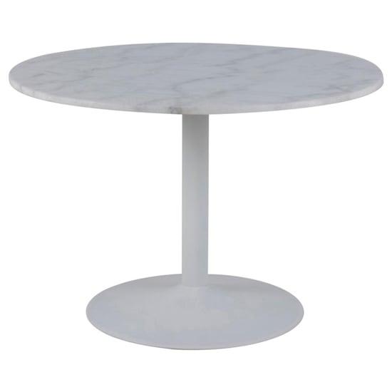 Taraji Marble Dining Table With White Base In Guangxi White