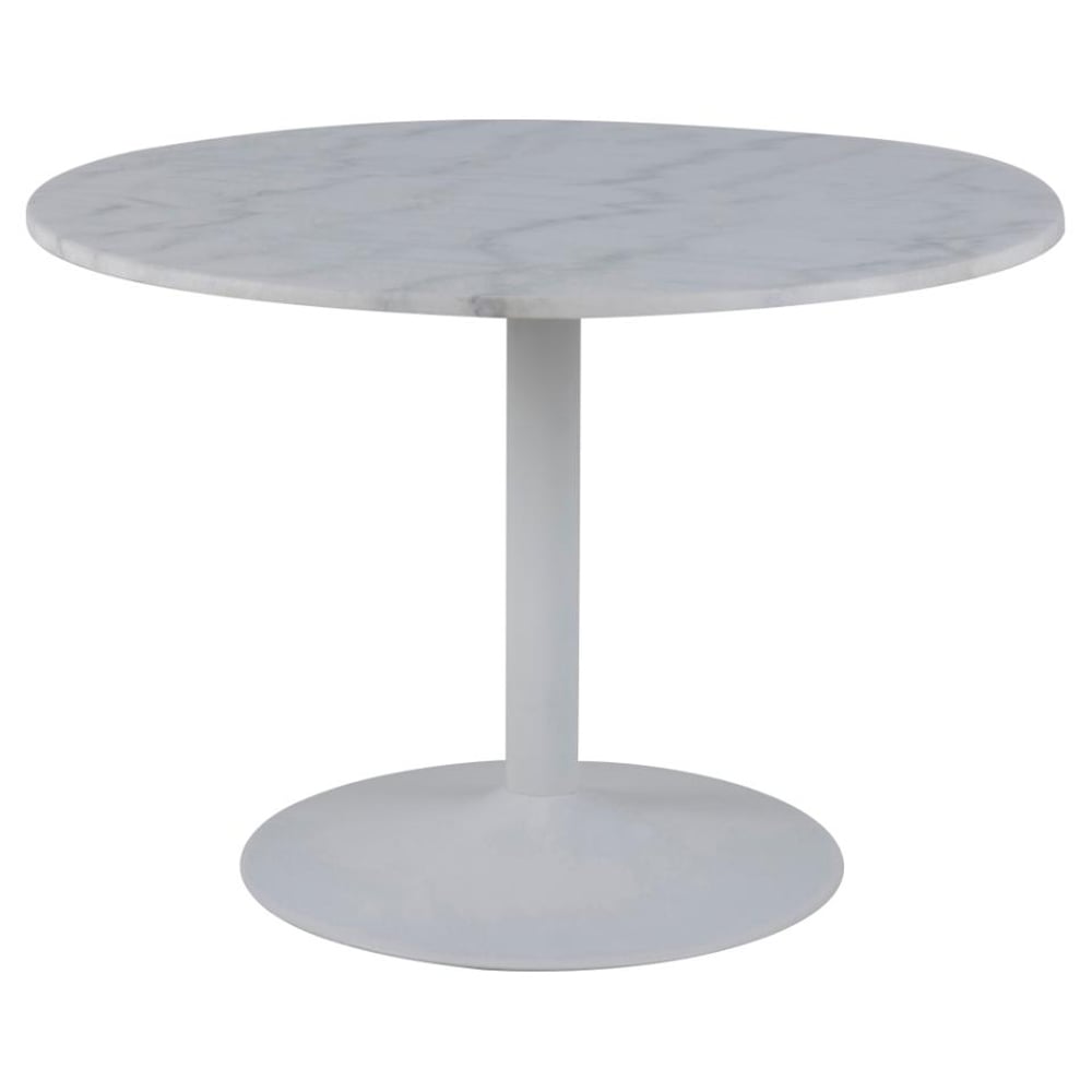 Taraji Marble Round Dining Table In White Guangxi