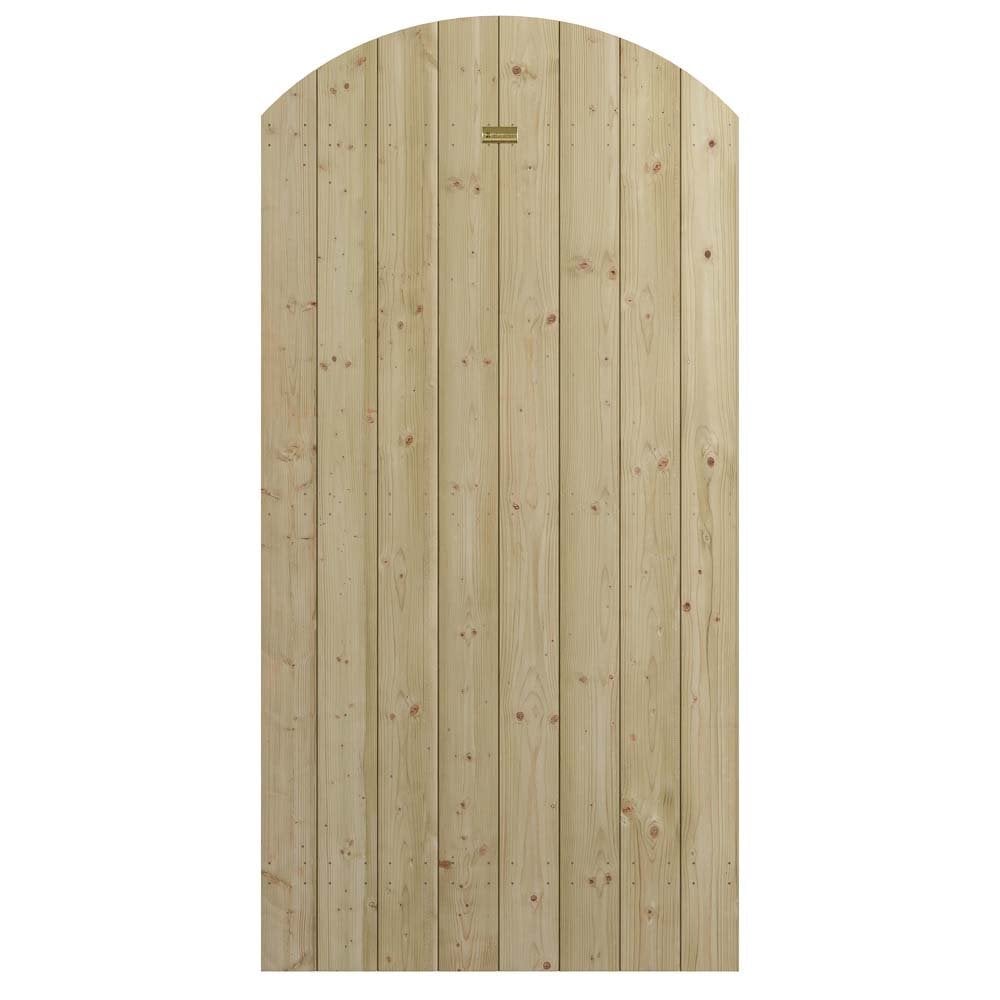 Tarkio Wooden Garden Arch Top Gate In Natural