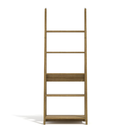 Tarvie Wooden Ladder Style Bookcase In Oak_3