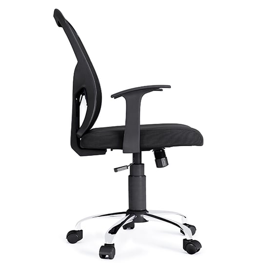 Tarvin Mesh Fabric Home And Office Chair In Black_3