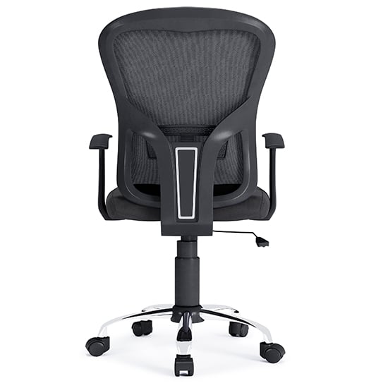 Tarvin Mesh Fabric Home And Office Chair In Black_4