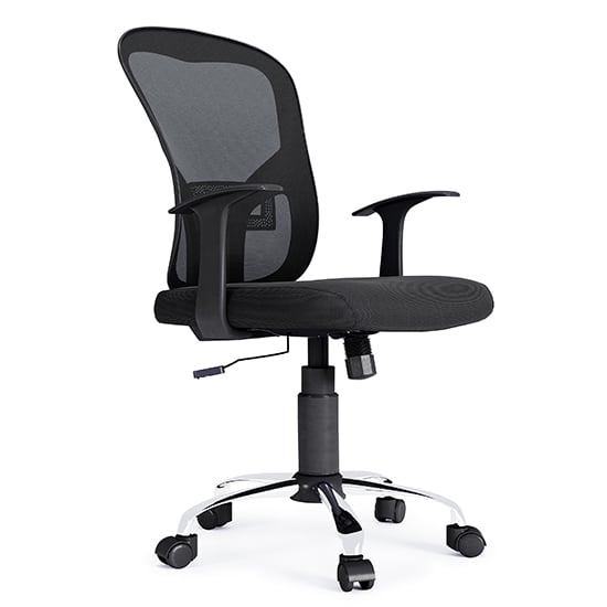 Photo of Tarvin mesh fabric home and office chair in black