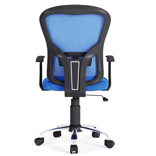 Tarvin Mesh Fabric Home And Office Chair In Blue_4