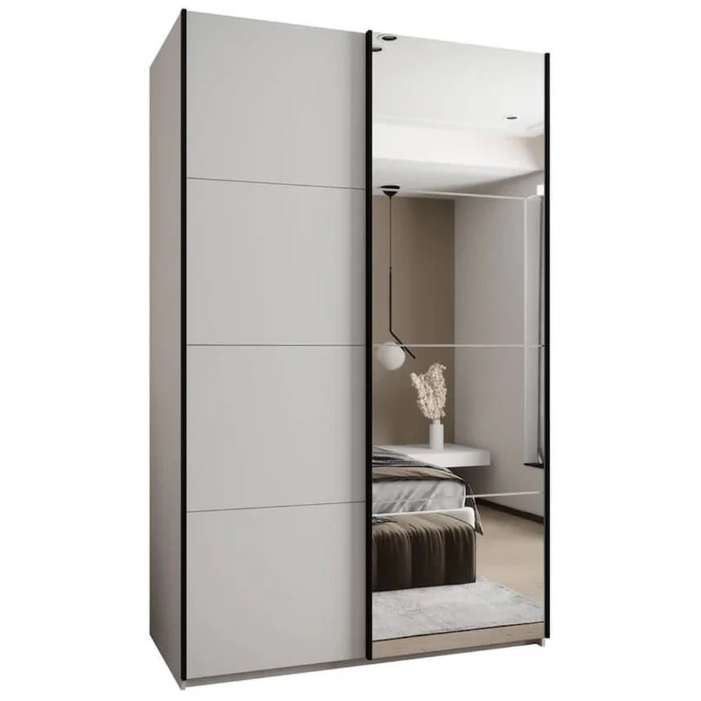 Tarzana III Wooden Wardrobe With 2 Sliding Doors In White