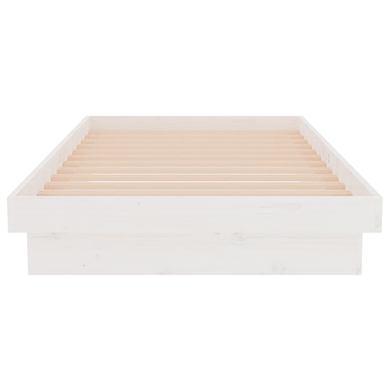 Tassilo Solid Pinewood Single Bed In White