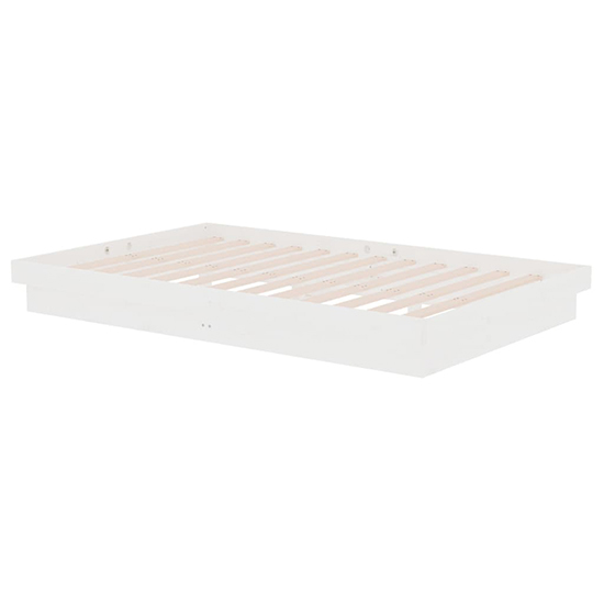 Tassilo Solid Pinewood Super King Size Bed In White_3