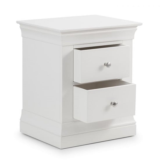Calida Bedside Cabinet In White Lacquer With Two Doors_3