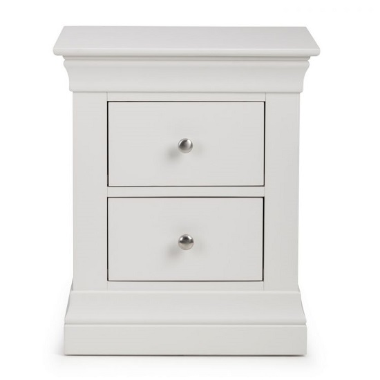 Calida Bedside Cabinet In White Lacquer With Two Doors_4