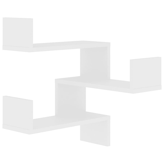 Tasya Wooden Corner Wall Shelf In White_3