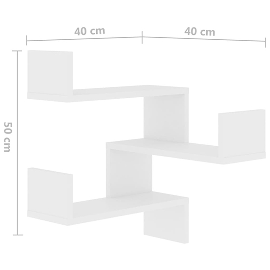 Tasya Wooden Corner Wall Shelf In White_6