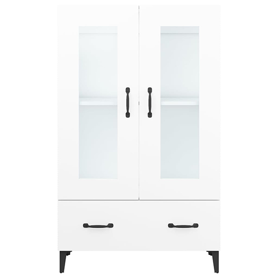 Taszi Wooden Highboard With 2 Doors 1 Drawers In White