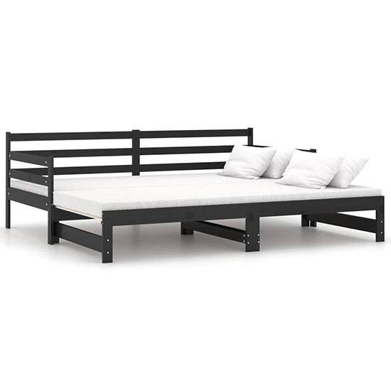 Tatiana Solid Pinewood Pull-Out Single Day Bed In Black_4