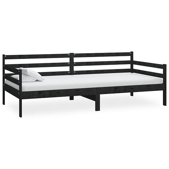 Tatiana Solid Pinewood Single Day Bed In Black_3