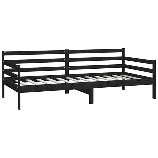 Tatiana Solid Pinewood Single Day Bed In Black_4